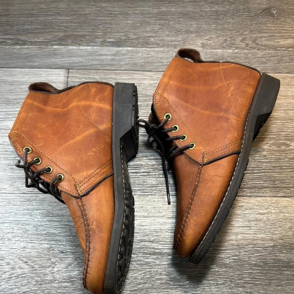 Vintage Gokey company Brown Leather Ankle Boots men’s 9 (s21)